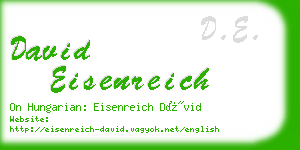 david eisenreich business card